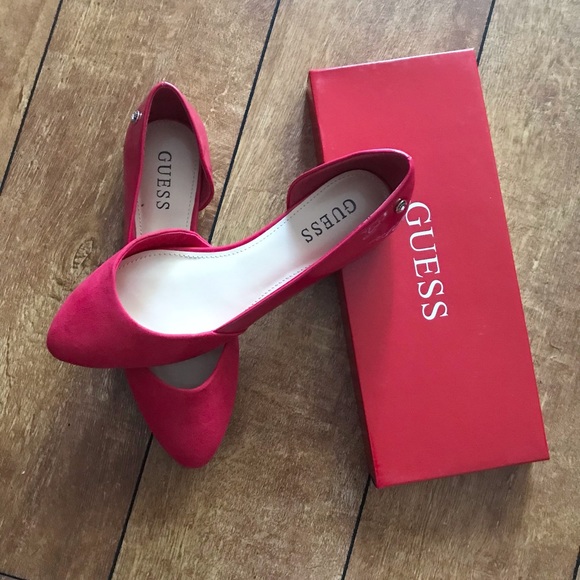 Guess Shoes - NEW hot pink flat shoes